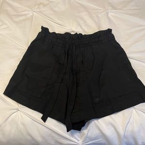 H&M drawstring black shorts